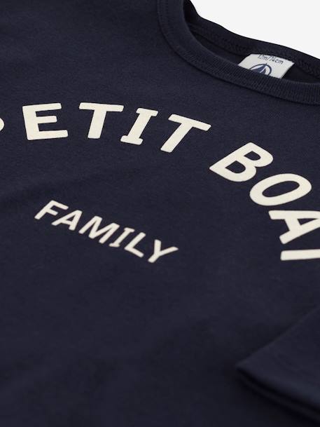 Baby Shirt PETIT BATEAU, Bio-Baumwolle - marine - 2