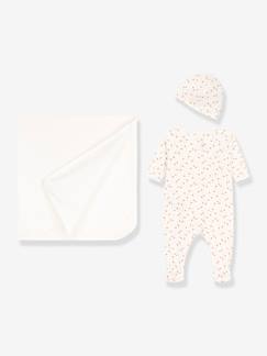 Günstige Mehrstück-Packungen-Babymode-Strampler & Schlafanzüge-Baby Geschenkset zur Geburt PETIT BATEAU, Bio-Baumwolle Oeko-Tex