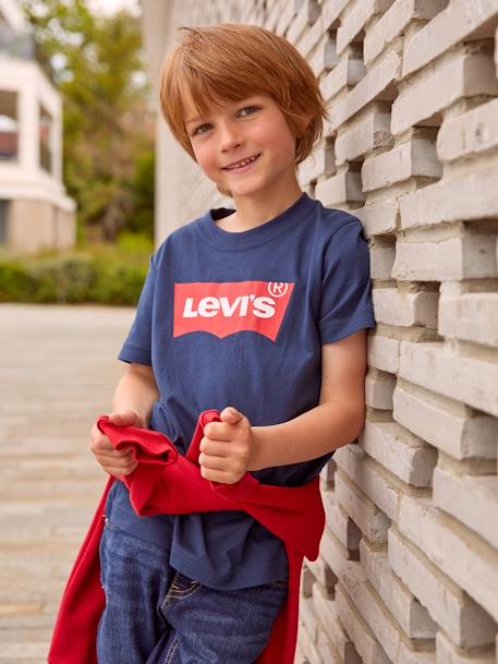 Baby T-Shirt BATWING Levi's - marine+rot - 1