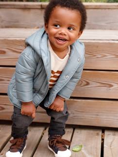 Babymode-Mäntel, Jacken, Overalls & Ausfahrsäcke-Jacken-Baby Steppmantel mit Kapuze & Recyling-Polyester