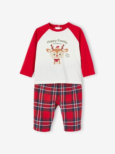 Baby Weihnachts-Schlafanzug Capsule Collection HAPPY FAMILY Oeko-Tex - wollweiß - 6