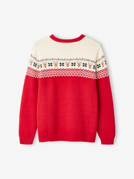 Capsule Collection: Eltern Weihnachts-Pullover Oeko-Tex - rot - 4