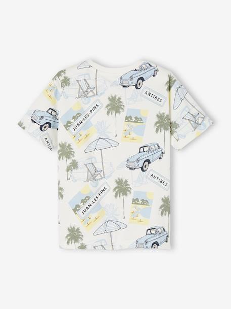 Jungen T-Shirt, Urlaubs-Print Oeko-Tex - weiß bedruckt - 3