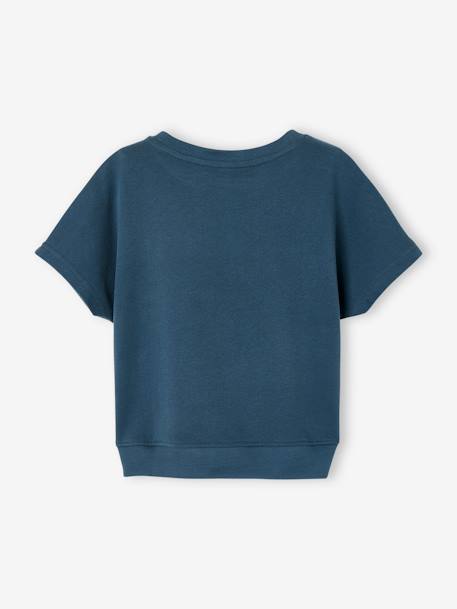 Jungen Sweatshirt, kurze Ärmel - petrol - 2