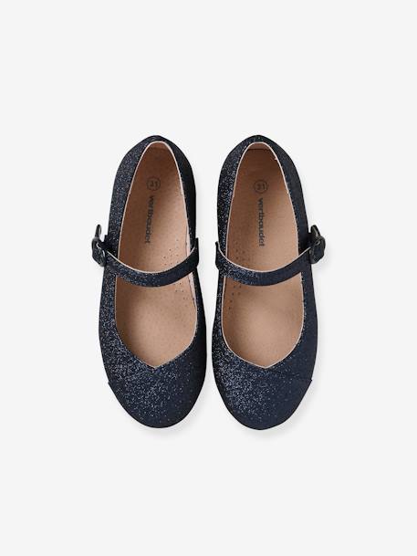 Mädchen Ballerinas - blau+silber - 6