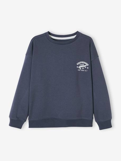 Jungen Sweatshirt BASIC Oeko-Tex - dunkelblau+gelb+türkis - 1