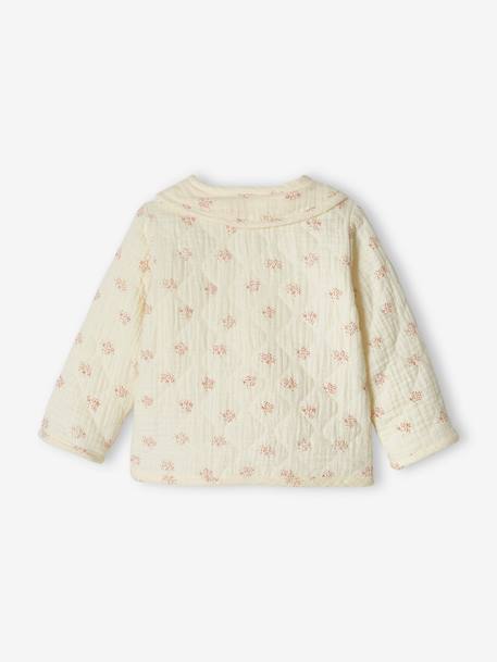 Baby Sommerjacke - gedruckt hellbeige+wollweiß - 8