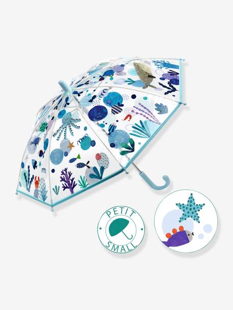 Kinder Regenschirm DJECO mit Meermotiven - blau - 1