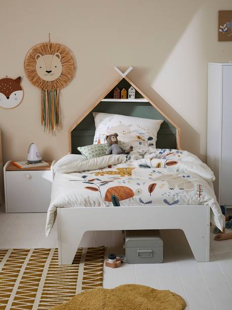 Mitwachsendes Kinderbett TIPILI, Hausbett - Grün/Gelb+weiß - 6