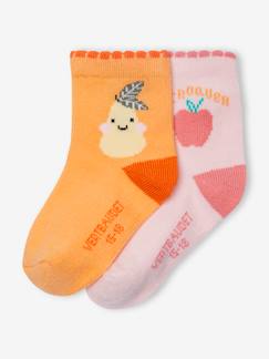 -2er-Pack Baby Socken mit Früchten Oeko-Tex