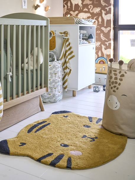 Kinderzimmer Tiger-Teppich PANDAFREUNDE - senfgelb - 3