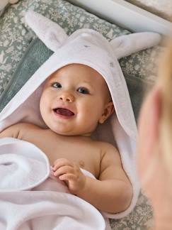 Babyartikel-Windeln, Badewannen & Toilette-Bio-Kollektion: Baby-Set aus Badetuch und Waschhandschuh