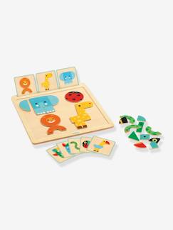 Spielzeug-Baby-Tasten & Greifen-Magnetpuzzle GEOBASIC DJECO