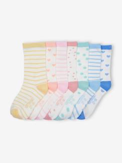 Maedchenkleidung-Unterwäsche, Socken, Strumpfhosen-Socken-7er-Pack Mädchen Socken mit Wochentag Oeko-Tex