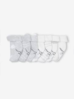 -7er-Pack Baby Socken mit Wolke und Bär BASIC Oeko-Tex