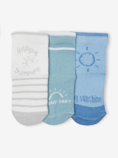3er-Pack Baby Socken SUNNY Oeko-Tex - aquamarine - 1