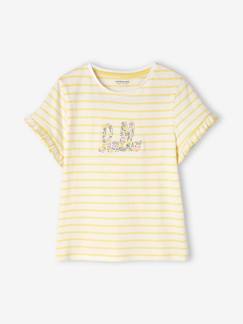 Maedchenkleidung-Shirts & Rollkragenpullover-Mädchen T-Shirt mit Rüschen