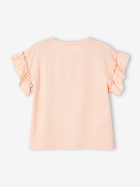 Mädchen T-Shirt mit Volantärmeln - zartrosa - 5