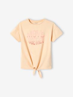 Maedchenkleidung-Shirts & Rollkragenpullover-Shirts-Mädchen Sport-T-Shirt, Knoten