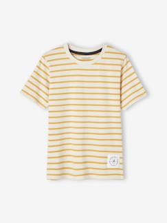 Jungenkleidung-Shirts, Poloshirts & Rollkragenpullover-Shirts-Jungen T-Shirt mit Streifen Oeko-Tex