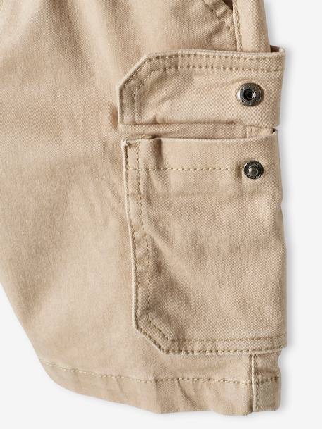 Jungen Cargoshorts mit Dehnbund - beige+khaki+marine - 4