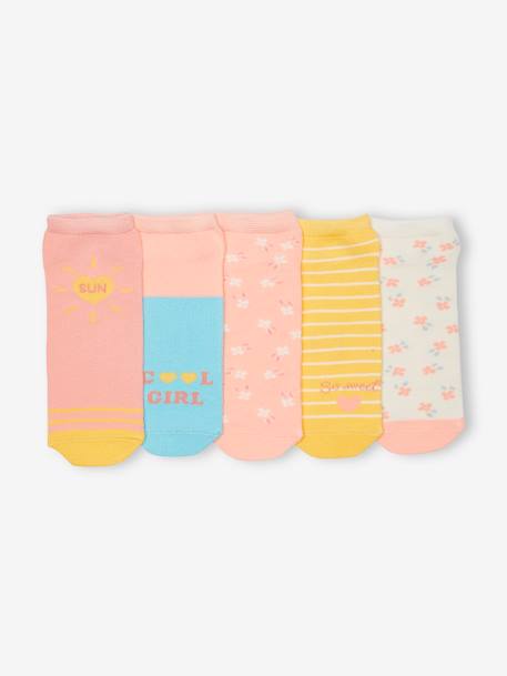 5er-Pack Mädchen Socken Oeko-Tex - gelb - 1