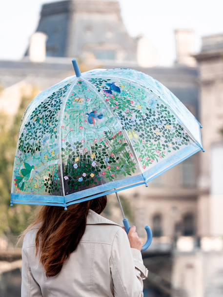 Eltern Regenschirm DJECO mit Wildvögeln - blau - 2