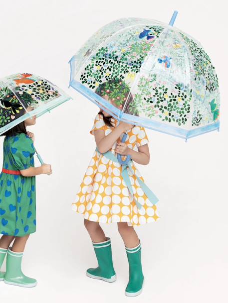 Eltern Regenschirm DJECO mit Wildvögeln - blau - 3