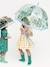 Eltern Regenschirm DJECO mit Wildvögeln - blau - 3