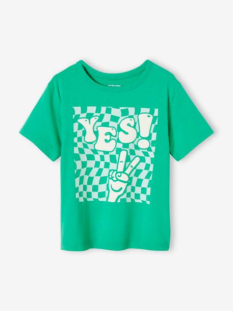 Jungen T-Shirt - grün+hellblau+hellgrau - 2