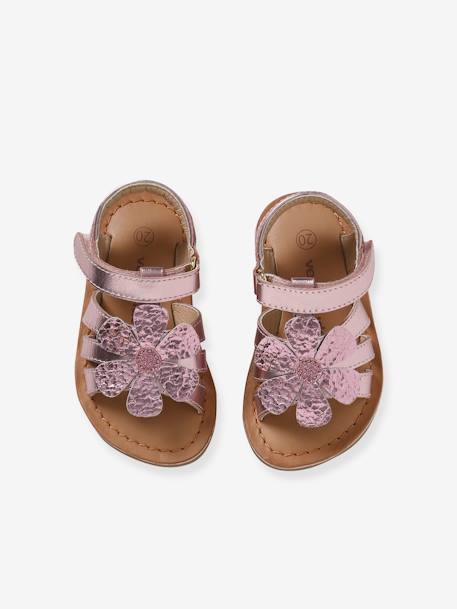 Mädchen Baby Klett-Sandalen - rosa - 5