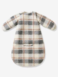 Dekoration & Bettwäsche-Babybettwäsche-Schlafsäcke-Baby Auto-Schlafsack KARO aus Teddyfleece Oeko-Tex