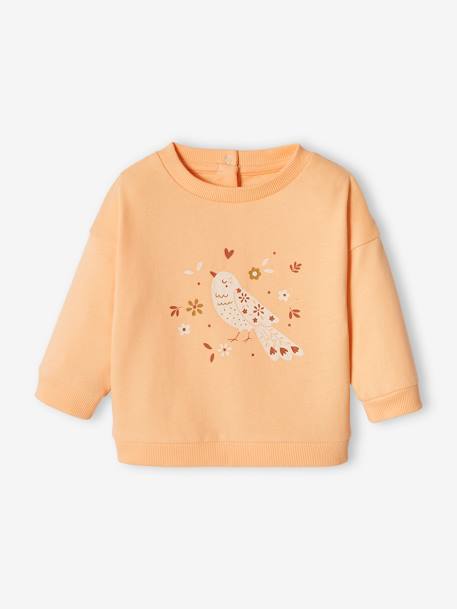 Baby Sweatshirt BASIC - koralle+pfirsich - 6