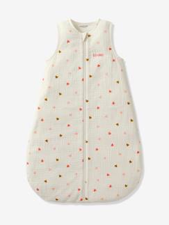 Dekoration & Bettwäsche-Babybettwäsche-Baby Sommerschlafsack KLEINE HERZEN aus Musselin Oeko-Tex personalisierbar