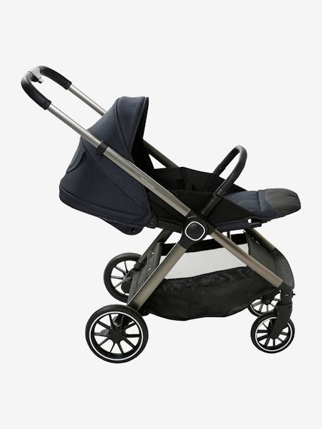 Kombi-Kinderwagen AURIGA mit Babyschale & Babywanne - nachtblau+schiefergrau - 8