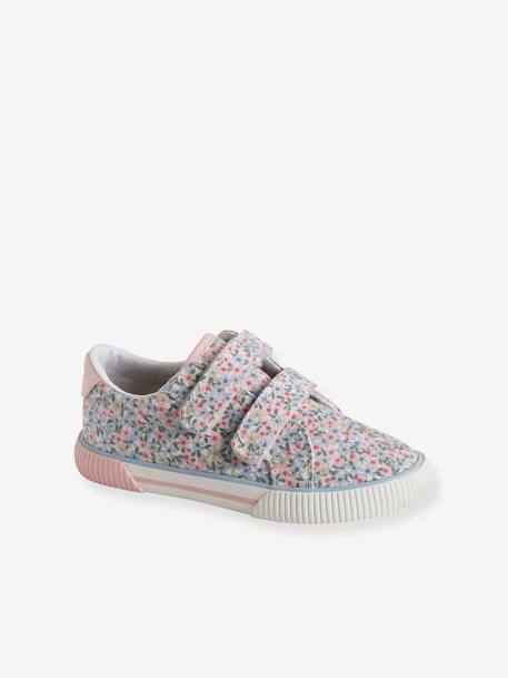 Kinder Stoff-Sneakers mit Klett - rosa - 3