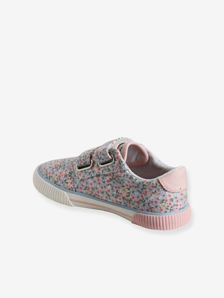Kinder Stoff-Sneakers mit Klett - rosa - 5