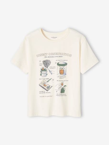 Jungen T-Shirt mit Insektenmotiv - weiß - 1