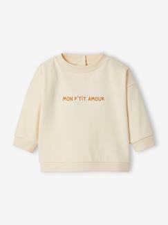Baby Sweatshirt MON P'TIT AMOUR, personalisierbar Oeko-Tex -  - [numero-image]
