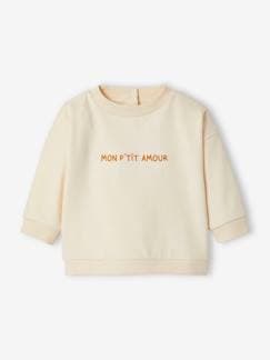 Babymode-Pullover, Strickjacken & Sweatshirts-Baby Sweatshirt MON P'TIT AMOUR, personalisierbar Oeko-Tex