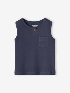 Babymode-Shirts & Rollkragenpullover-Geripptes Baby Trägershirt