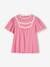 Mädchen Blusenshirt mit Häkelbordüren - rosa - 1