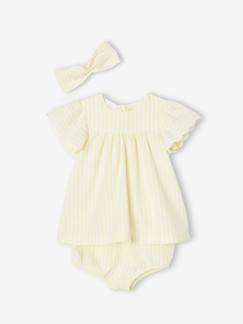 Baby-Set: Kleid, Spielhose & Haarband -  - [numero-image]
