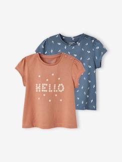 Babymode-Shirts & Rollkragenpullover-Shirts-2er-Pack Baby T-Shirts BASIC Oeko-Tex