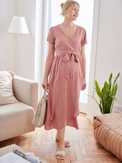 Umstandsmode-Umstandskleider-Kleid mit Bindegürtel, Schwangerschaft & Stillzeit