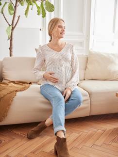 Umstandsmode-Stillmode-Bluse für Schwangerschaft und Stillzeit
