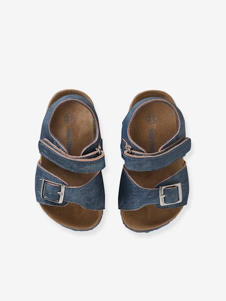 Baby Sandalen, Denim-Optik - blau - 4