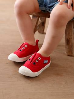 Kinderschuhe-Babyschuhe-Babyschuhe Mädchen-Baby Stoff-Sneakers mit Gummizug