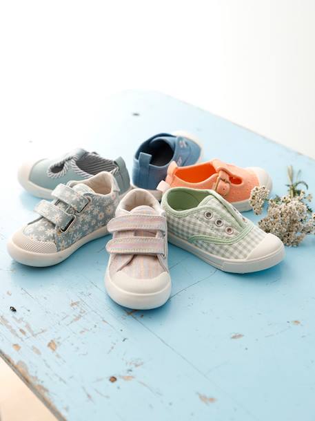 Baby Stoff-Sneakers mit Gummizug - blau - 8