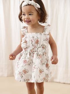 Babymode-Baby-Set: Kleid, Spielhose & Haarband